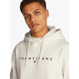 Tommy Jeans Majica progasto bež / rdeča / črna | Shoptok.si
