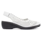 GOODIN White wedge sandals with an open heel | shoptok.hr