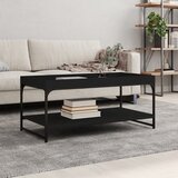 vidaXL Stolić za kavu crni 100 x 49 x 45 cm od konstruiranog drva Cijene