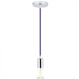  Napajajući kabl 1xE27/60W/230V ljubičasta/sjajni hrom | Eponuda.com