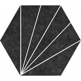 Aster Nero Hexagonal 22x25 Cene