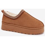Boto Low Women's Snow Boots with Embroidery on Platform Camel Taliah | shoptok.hr