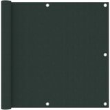 vidaXL Balkonsko platno temno zeleno 90x600 cm oksford blago Cene