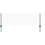 vidaXL Euro Ograda s 5 U stupova Zelena 0.6x10 m Čelik | shoptok.hr