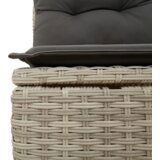  8-dijelni vrtni set sofa s jastučićima u svjetlosivoj boji od poly ratana | shoptok.hr