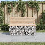 vidaXL Vrtna gabionska klop 103x70x65 cm trdna borovina Cene