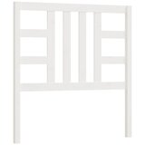 Maison Chic posteljno vzglavje - vzglavna omarica - nočna omarica belo 106x4x100 cm trdna borovina, (21706179) Cene