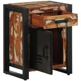 vidaXL Nočna omarica večbarvna 40x30x50 cm trden predelan les | Shoptok.si