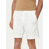 Boss Kratke hlače iz tkanine Kane-Shorts 50512527 Bela Regular Fit