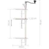 vidaXL Odpirač za konzerve srebrn 70 cm aluminij in jeklo | Shoptok.si