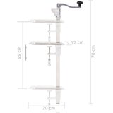 vidaXL Otvarač za limenke srebrni 70 cm aluminij i nehrđajući čelik | Eponuda.com