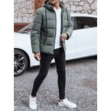 DStreet Kurtka męska zimowa pikowana z kapturem szara | Shoptok.si