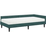  Kotni okvir postelje z matrico Drugo 2 pcs Zelena Žamet, (5000123345) | Shoptok.si