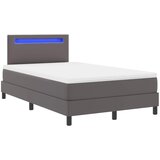  Krevet s opruga kutije Siva 120 x 200 cm Umjetna koža | shoptok.hr
