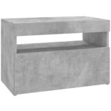 TV ormarić s LED svjetlima siva boja betona 60x35x40 cm | shoptok.hr