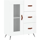 Maison Chic Komoda - Predalnik visok sijaj bela 69,5x34x90 cm inženirski les, (21721279) | Shoptok.si