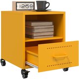 Noćni ormarići 2 kom boje senfa 36x39x43,5 cm čelični | shoptok.hr