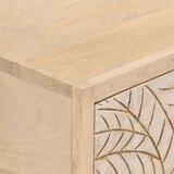  Konzolni stol 90 x 30 x 76 cm od masivnog drva manga i željeza - 90 x 30 x 76 cm 1 s 2 ladice 1 | shoptok.hr