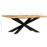  Jedilna miza 180x90x76 cm trden mangov les | Shoptok.si
