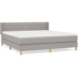 Krevet box spring s madracem svjetlosiva 160x200 cm tkanina | shoptok.hr