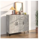  Komoda siva boja betona 90x34x80 cm od konstruiranog drva | shoptok.hr