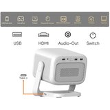  Prenosni projektor Byintek UFO U90 MAX - bel | Shoptok.si