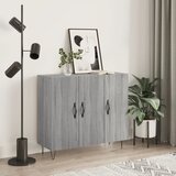 The Living Store Komoda siva sonoma 90x34x80 cm konstruiran les - Komoda, (21662024) Cene