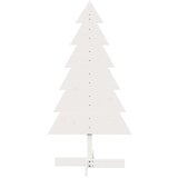 vidaXL Drveno ukrasno božićno drvce bijelo 120 cm od masivne borovine | shoptok.hr
