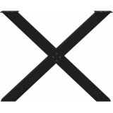  Noge za blagovaonski stol u obliku slova X, 3 kom, crne, 90 x (72-73) cm, čelik | shoptok.hr