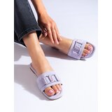 SHELOVET Purple Women's Suede Slippers Cijene