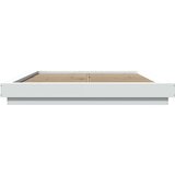  Okvir kreveta s LED svjetlima bijeli 150 x 200 cm drveni | Eponuda.com