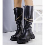Gemre Black insulated boots with chain Moruz | Shoptok.si