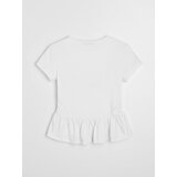 Sinsay Pamučna bluza s peplumom i naborima | shoptok.hr