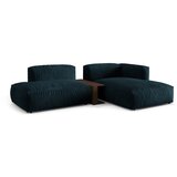 Micadoni Temno modra kotna sedežna garnitura iz tkanine bouclé (desni kot) Martina – Home | Shoptok.si