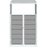  Spremište za jednu kantu za otpad siva 72x81x115 cm čelično | shoptok.hr