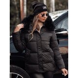 DStreet Kurtka damska zimowa NORDKOLL pikowana z kapturem czarna | Shoptok.si