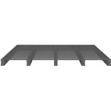  Krevet od paleta sivi 150x200 cm od masivne borovine bračni | shoptok.hr