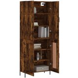  Visoka komoda dimljeni hrast 69 5x34x180 cm konstruiranog drva | shoptok.hr