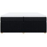  Krevet s oprugama i madracem crni 200x200 cm od tkanine | shoptok.hr