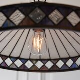Endon 112196 - Luster na lancu Tiffany FARGO 1xE27/60W/230V, prečnik 41,5 cm | Eponuda.com
