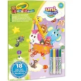 MiniKids Divovski set za bojanje čarobnih životinja sa 4 flomastera