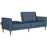 Støraa Modra žametna raztegljiva sedežna garnitura 207 cm Lilly – | Shoptok.si