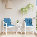  Jastuci za stolice 2 kom prošarano plavi 100x50x7 cm od tkanine | shoptok.hr