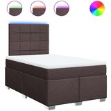  Krevet box spring s madracem tamnosmeđi 120 x 190 cm od tkanine | shoptok.hr