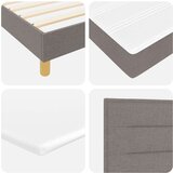 Box Spring Krevet s Madracem Taupe 140x200 cm Tkanina | shoptok.hr