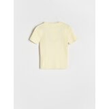 Reserved - Rebrasta majica kratkih rukava - žuta boja | shoptok.hr