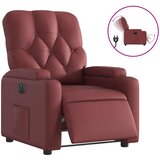 Maison Chic Električni naslanjač - Relax naslanjač vinsko rdeče umetno usnje, (22062237) | Shoptok.si