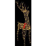 vidaXL 3D jelen Toplo bela 128 cm Ratan | Shoptok.si