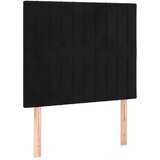 Maison Chic Posteljno vzglavje - Vzglavna omarica 2 kosa črno 80x5x78/88 cm žamet, (22077110) Cene