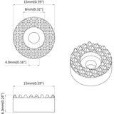  Zaštita noge stolice za pod 2 pcs *Transparent*an Ø 15 x 16 mm | shoptok.hr